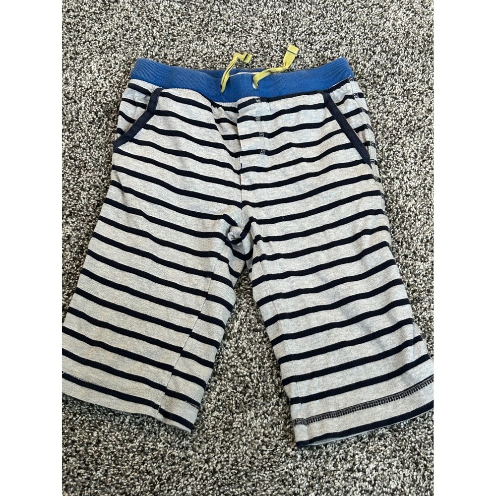 Bb11 Mini Boden Striped Knit Shorts Casual Everyday Playwear Blue Waist 8Y‎